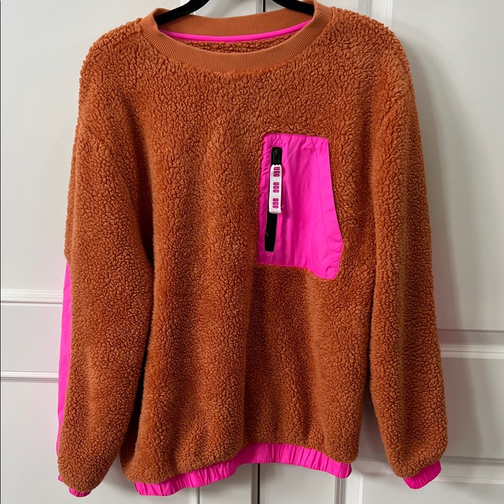 UGG Vibrant Orange and Pink Sweatshirt